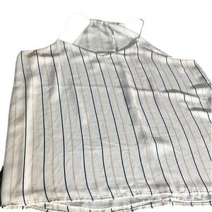 Express size XL white striped camisole navy & pink striped  fits 14-16